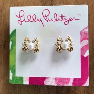 brand new lily pulitzer crab earrings